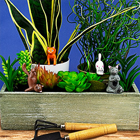 Yoga Cat Plant Markers